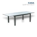 HOME DELUXE Gartentisch CASA Schnell Ausziehbar Aluminium Grau Bild 1