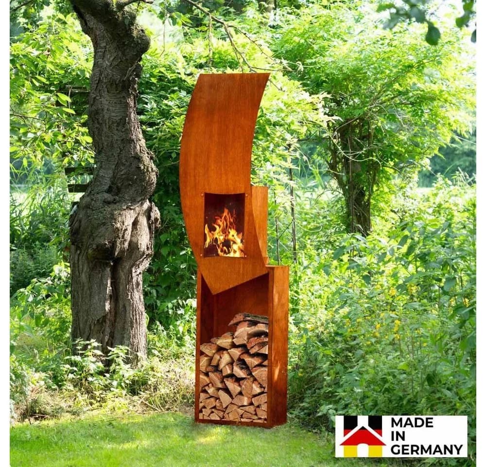 HOME DELUXE Gartenfeuer SWING - Wetterbeständiger Outdoor-Kamin Made in Germany - Bild 4