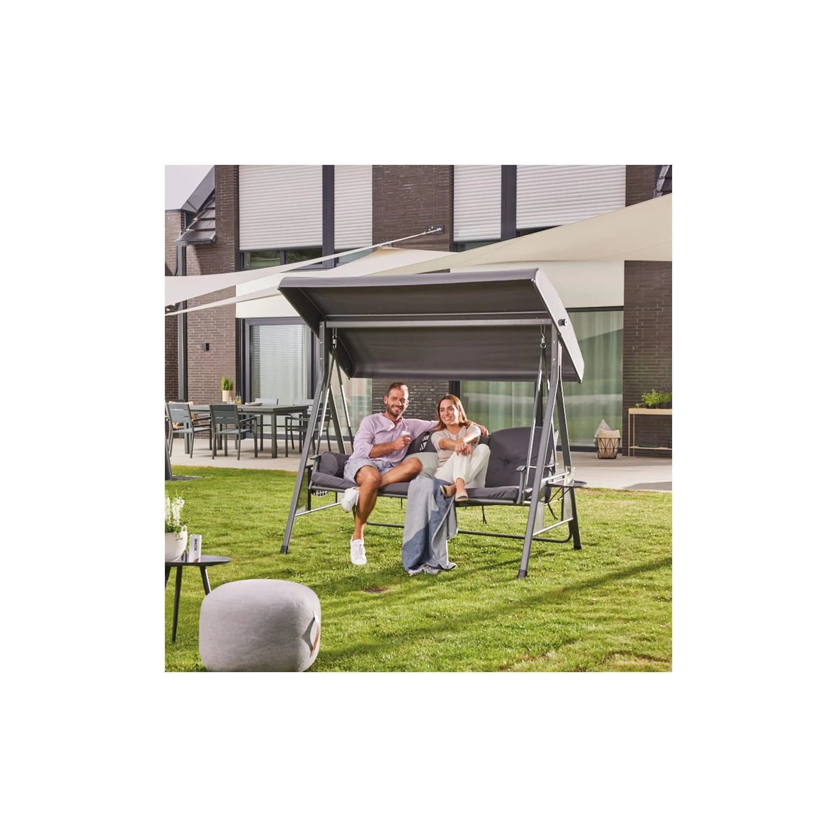 HOME DELUXE Hollywoodschaukel Descanso Verschiedene Farben