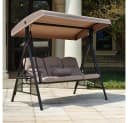 HOME DELUXE Hollywoodschaukel DESCANSO 3-Sitzer Beige mit Sonnendach Bild 3