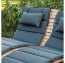 HOME DELUXE Auflagekissen TAIGA Grau - Wasserabweisend mit Kopfkissen Bild 4