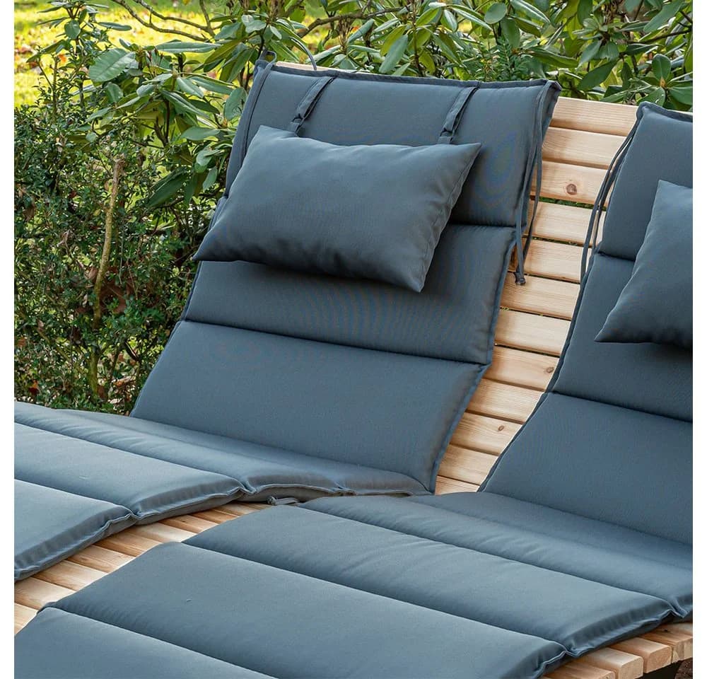 HOME DELUXE Wellenholzliege TAIGA Auflage - 8 Segmente Sandwichsystem - Bild 4