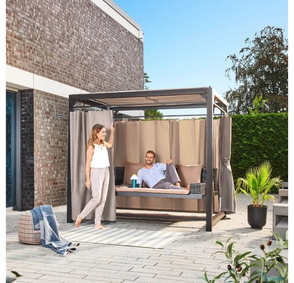 HOME DELUXE Gartenpavillon PROVENCE mit Sonnendach und Kissen - Bild 4