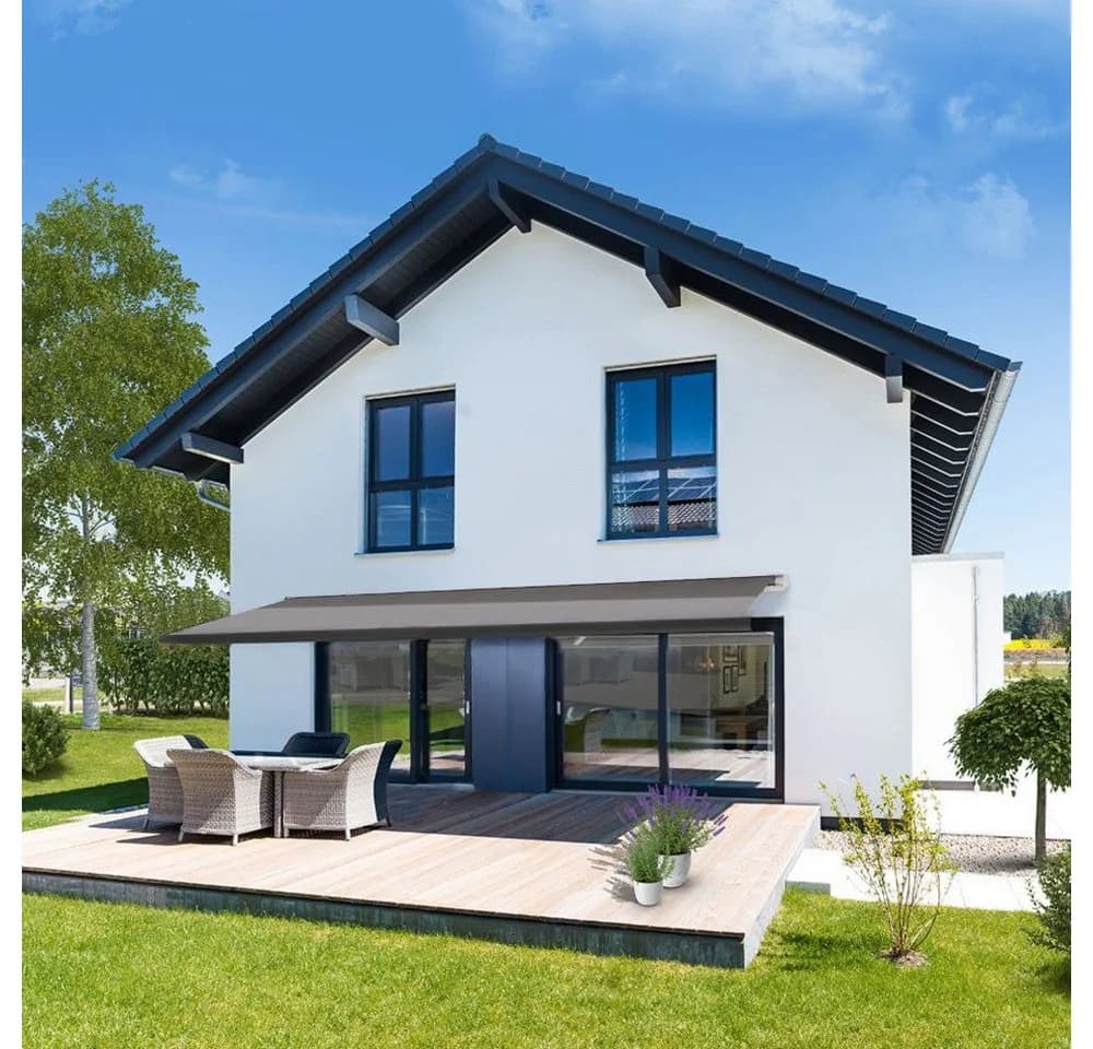 HOME DELUXE Markise ELOS LED Vollkassettenmarkise Anthrazit mit Sensor - Bild 2