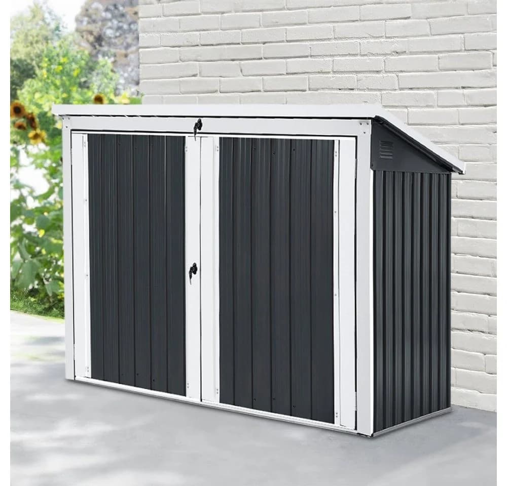 Home Deluxe Mülltonnenbox BASURA Metall für 2x 240L - Bild 2