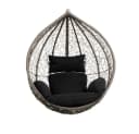 HOME DELUXE Hängesessel CIELO Polyrattan Grau/Schwarz Nur Korb Bild 2