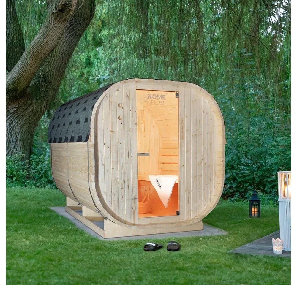 HOME DELUXE Outdoor Sauna CUBE L Fichtenholz 6 kW - Bild 2