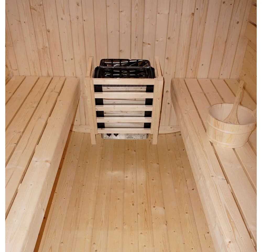 HOME DELUXE Outdoor Sauna CUBE L Fichtenholz 6 kW - Bild 5