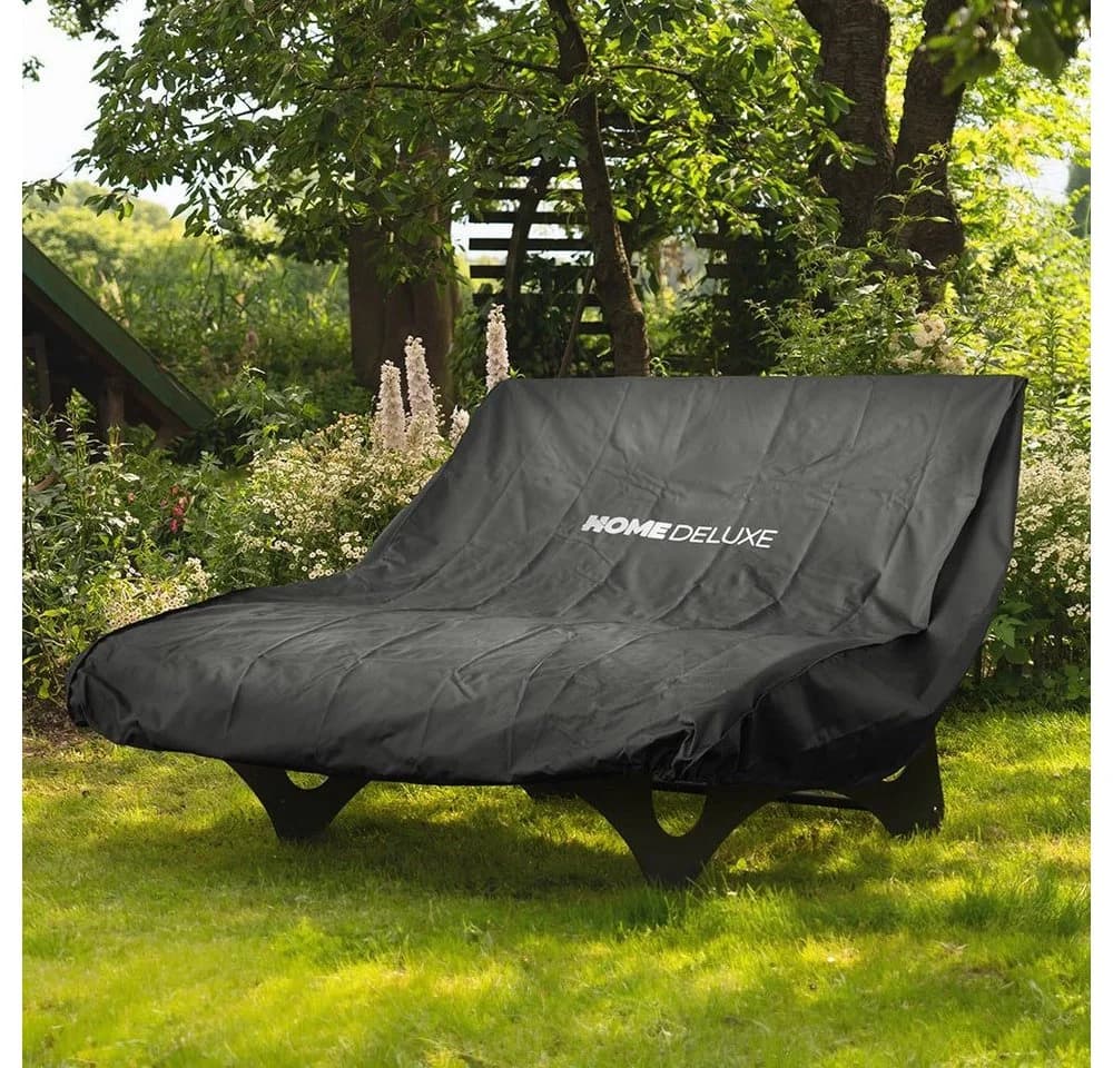 HOME DELUXE Regenschutzplane CAPE TAIGA Schwarz Witterungsbeständig