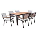 HOME DELUXE Gartentisch CANTOS SEDIA 7-tlg. Anthrazitgrau Aluminium Bild 2