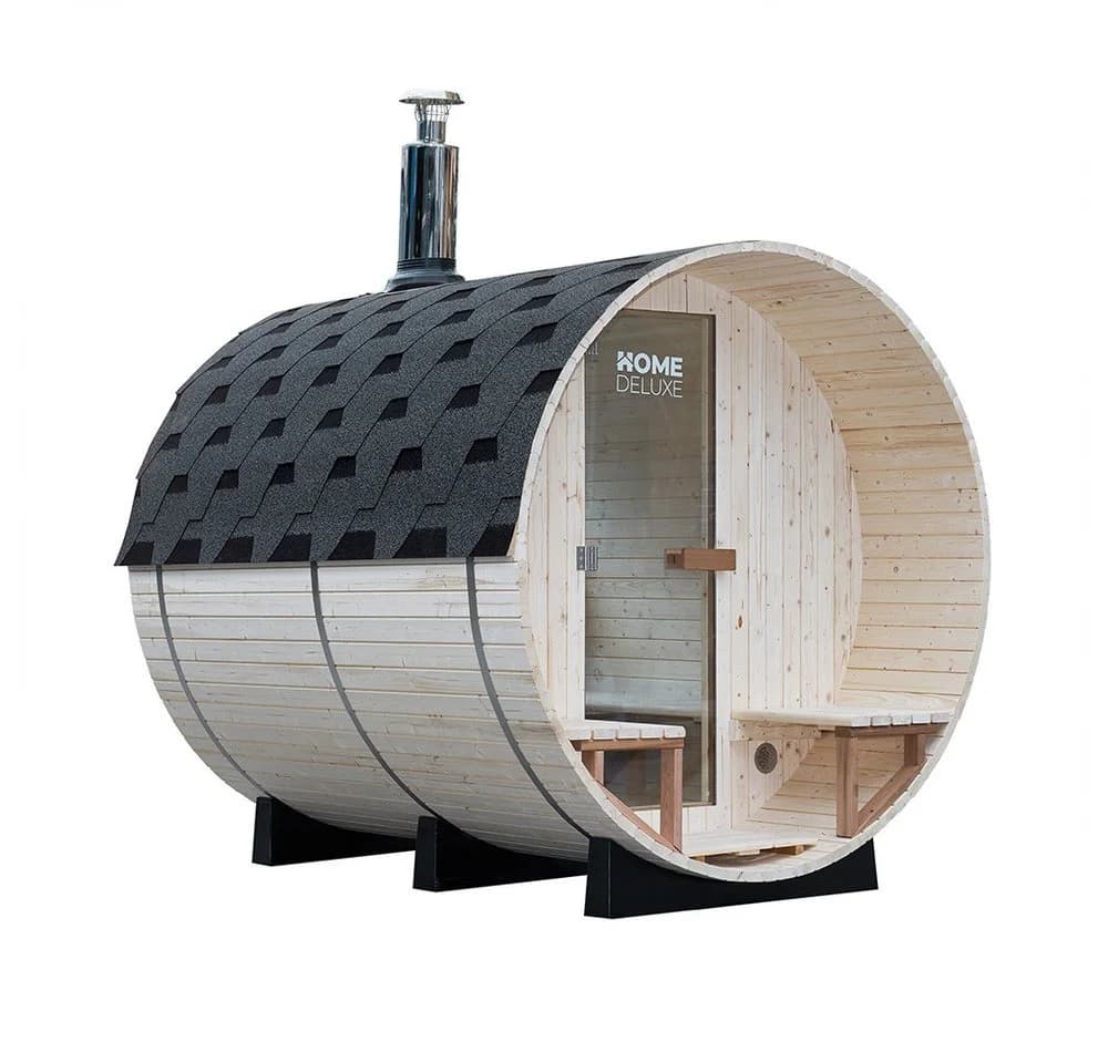 HOME DELUXE Fasssauna mit Holzofen für 4-6 Personen - Bild 2