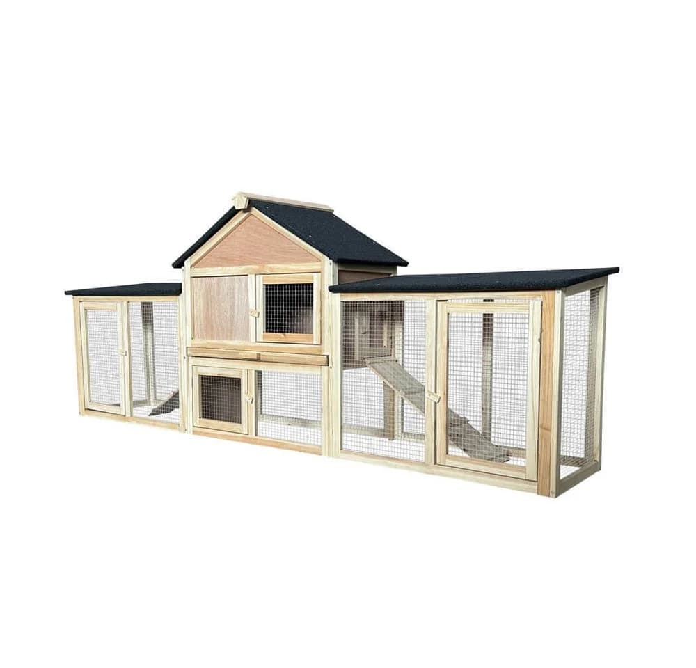 HOME DELUXE Kleintierstall CUNA Kaninchenstall Tannenholz - Bild 2