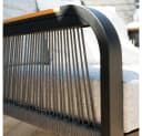 HOME DELUXE Gartenlounge-Set MARABA 4-tlg. Schwarz/Grau Aluminium Bild 5