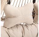 HOME DELUXE Hängesessel LOMA 2 Sitzer Beige Schwarz Faltbar Bild 1
