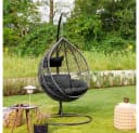 HOME DELUXE Hängesessel CIELO Polyrattan Outdoor Schwebeliege Bild 1