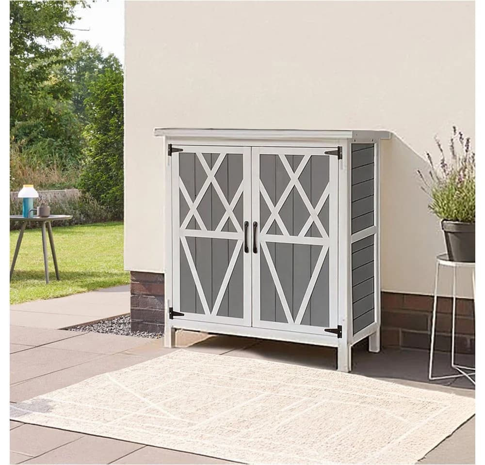 HOME DELUXE Gartenschrank YANA aus Holz
