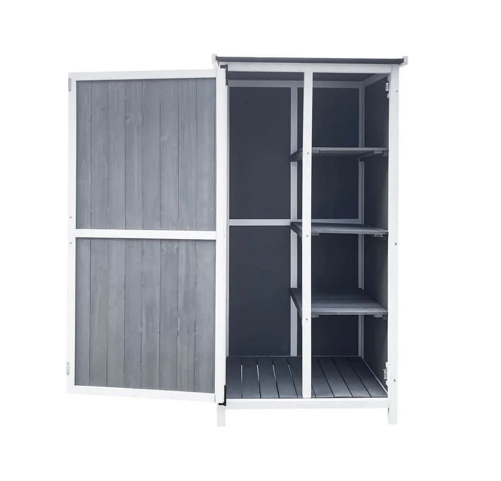 HOME DELUXE Gartenschrank YANA Tannenholz Zwei-Farben-Design - Bild 4