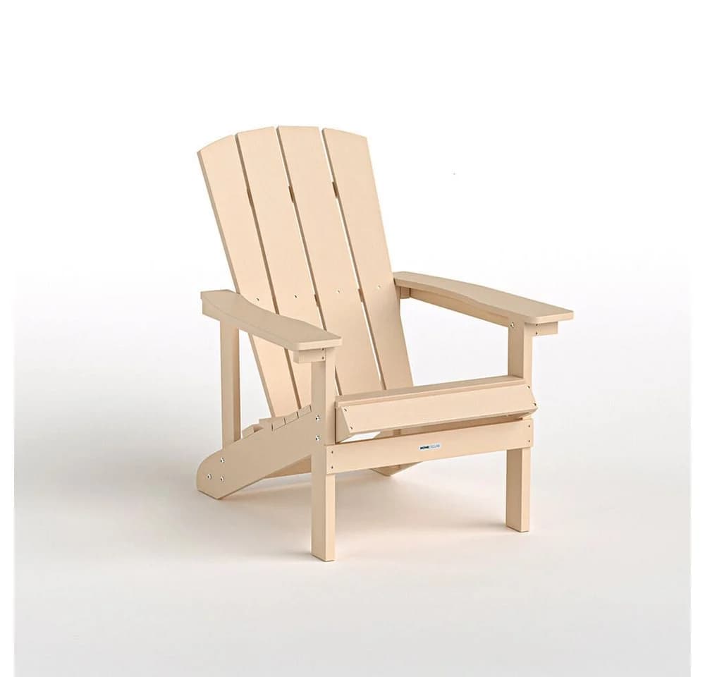 HOME DELUXE Gartenstuhl FAREA Adirondack mit Hocker Creme-Weiß - Bild 3