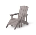 HOME DELUXE Gartenstuhl FAREA Adirondack Grau mit Hocker Bild 1