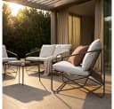 HOME DELUXE Gartenlounge-Set MIRAL 4-tlg. Beige/Grau Bild 1