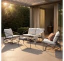 HOME DELUXE Gartenlounge-Set MIRAL 4-tlg. Beige/Grau Bild 2