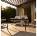 HOME DELUXE Gartenlounge-Set MIRAL 4-tlg. Beige/Grau Bild 4