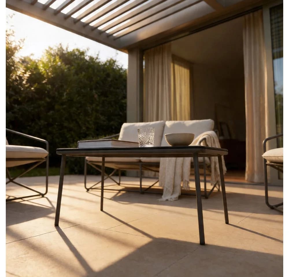 HOME DELUXE Gartenlounge-Set MIRAL 4-tlg. Beige/Grau - Bild 4