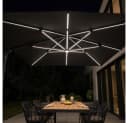 HOME DELUXE LED-Sonnenschirm DIARO Dunkelgrau mit Schirmständer Bild 4