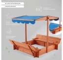 HOME DELUXE Sandkasten BUDDELKISTE mit Sonnensegel Bild 1
