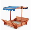 HOME DELUXE Sandkasten BUDDELKISTE mit Sonnensegel Bild 2