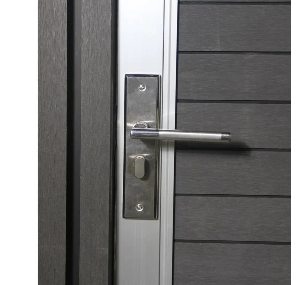 HOME DELUXE Gartentor WPC CALLATOR 180x90 cm Anthrazit Aluminiumrahmen - Bild 3