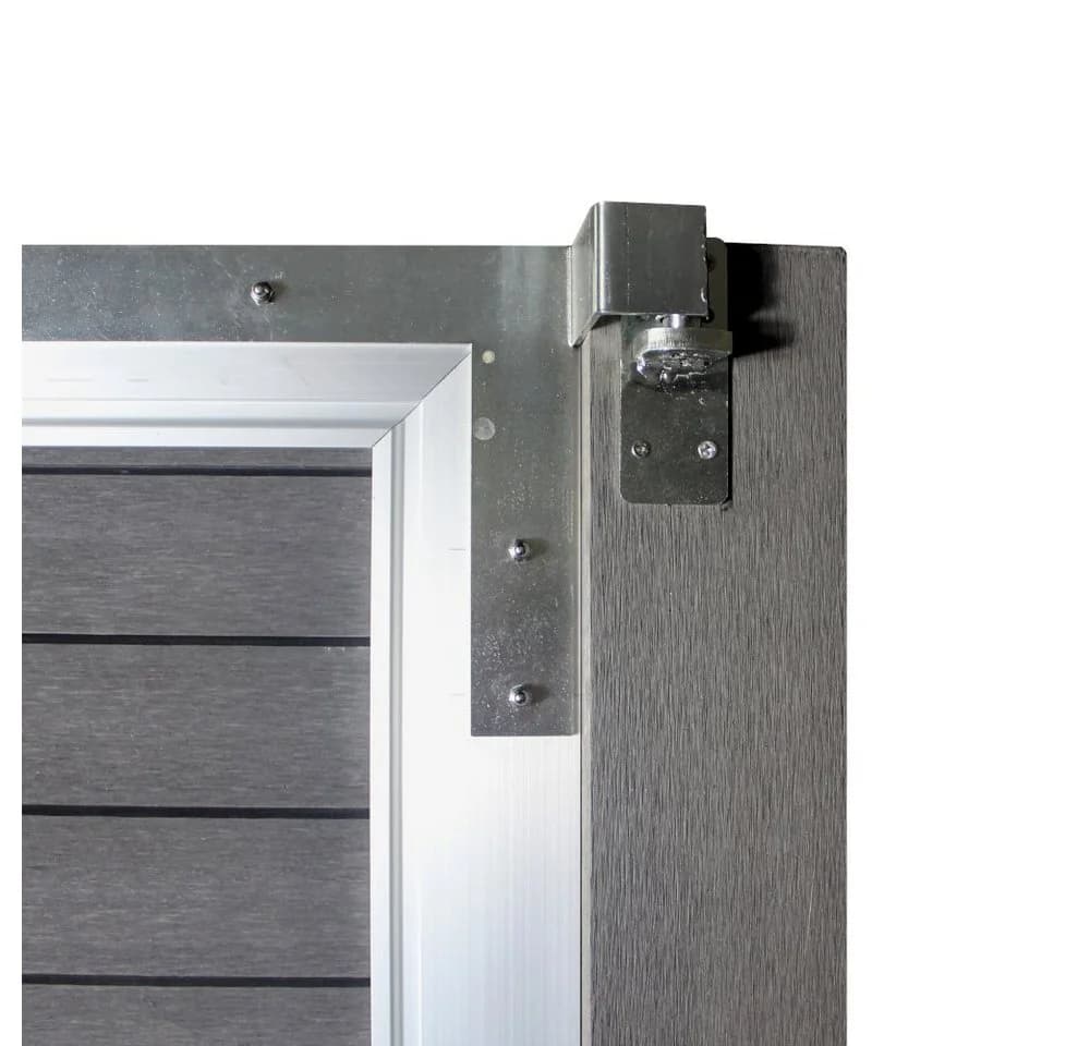 HOME DELUXE Gartentor WPC CALLATOR 180x90 cm Anthrazit Aluminiumrahmen - Bild 4