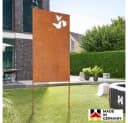 HOME DELUXE Sichtschutzelement BUTTERFLY Rostoptik Bild 2