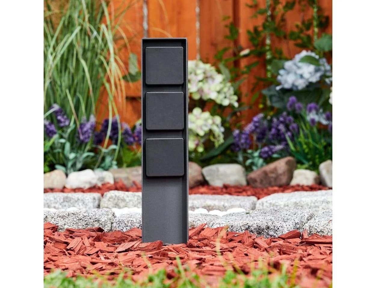 hofstein Gartenleuchte Ruscio Außensteckdose Anthrazit/Schwarz - Bild 3
