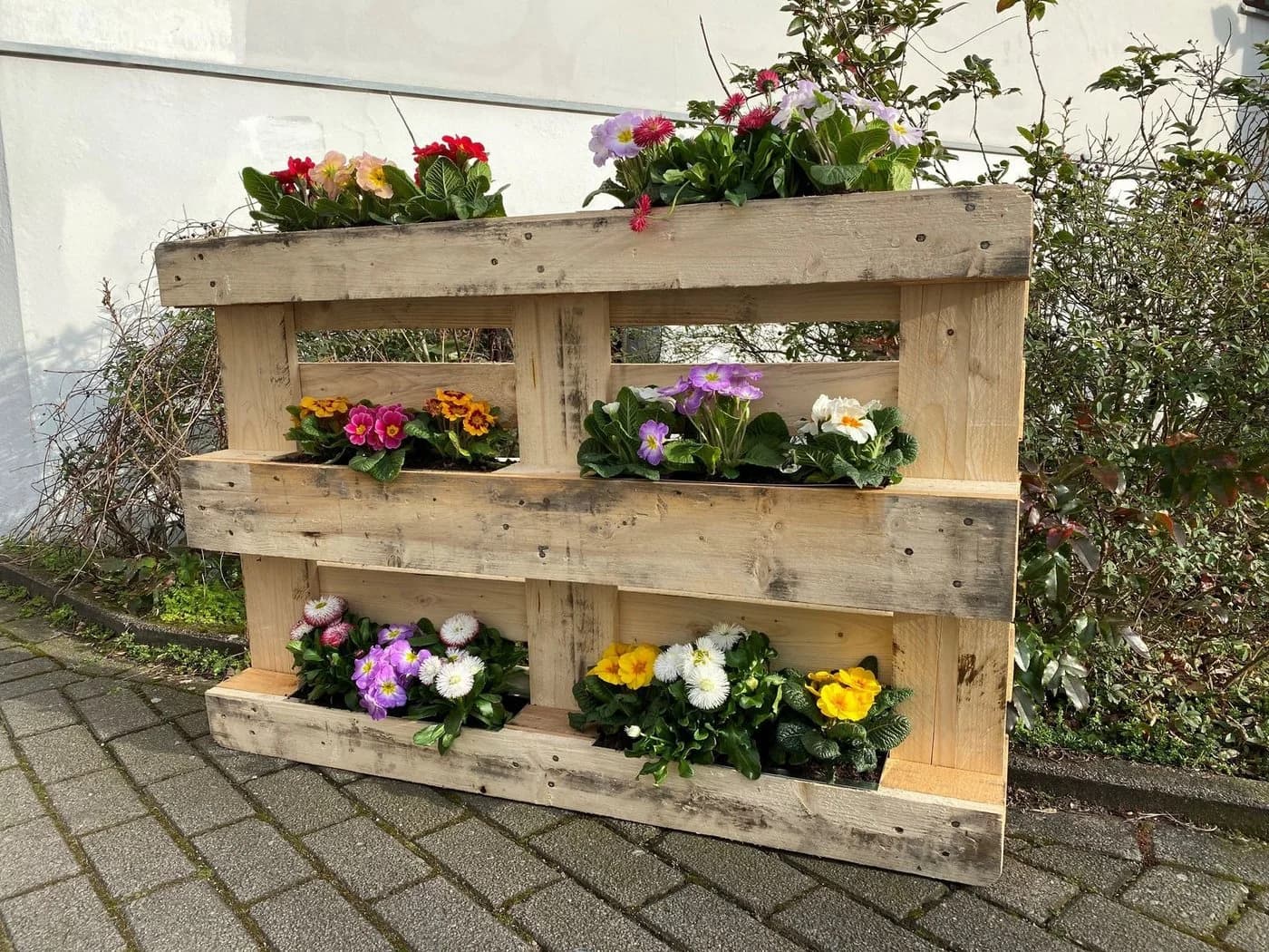Hossi's Wholesale 4er Set Blumenkasten Zink Silber 38cm - Bild 5