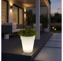etc-shop Solar LED Blumenkübel weiß mit Leuchte Bild 3