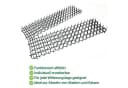 Bestlivings Dornengitter Tier Barriere 50x13x3 cm, 6-St., 50x13x3cm (LxBxH) Katzen und Marder Schutz - Übersteigschutz Outdoor Bild 1