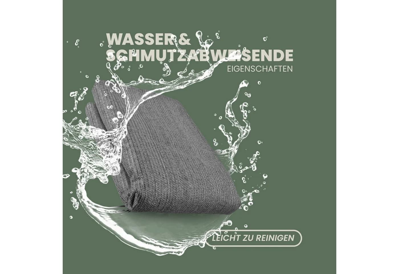 Bestlivings Zeltteppich HDPE Grau Outdoor Camping - Bild 3
