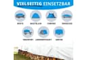 casa pura Schutzplane extrem reißfest 240 g/m², Wasserdicht, Weiß Bild 5