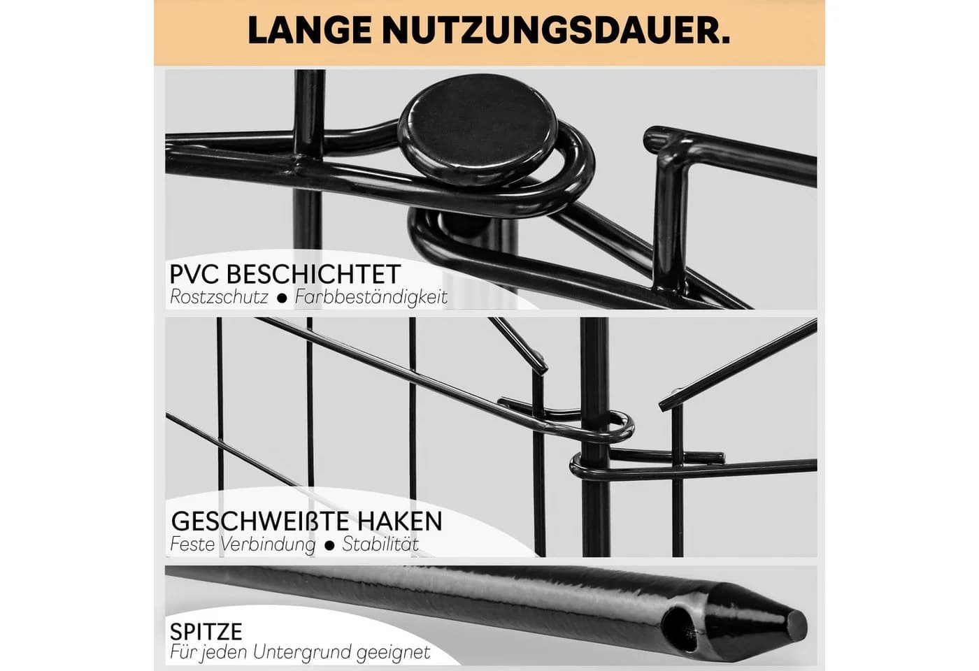 V2Aox Teichzaun 18 Zaunelemente 78 cm - Bild 5