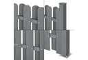neu.holz Gartenzaun Siero WPC Sichtschutz Grau Bild 5