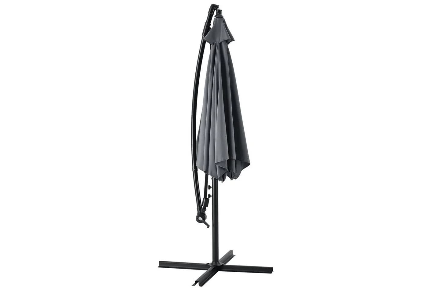 casa.pro Ampelschirm Budva Grau 270cm mit Ständer - Bild 4