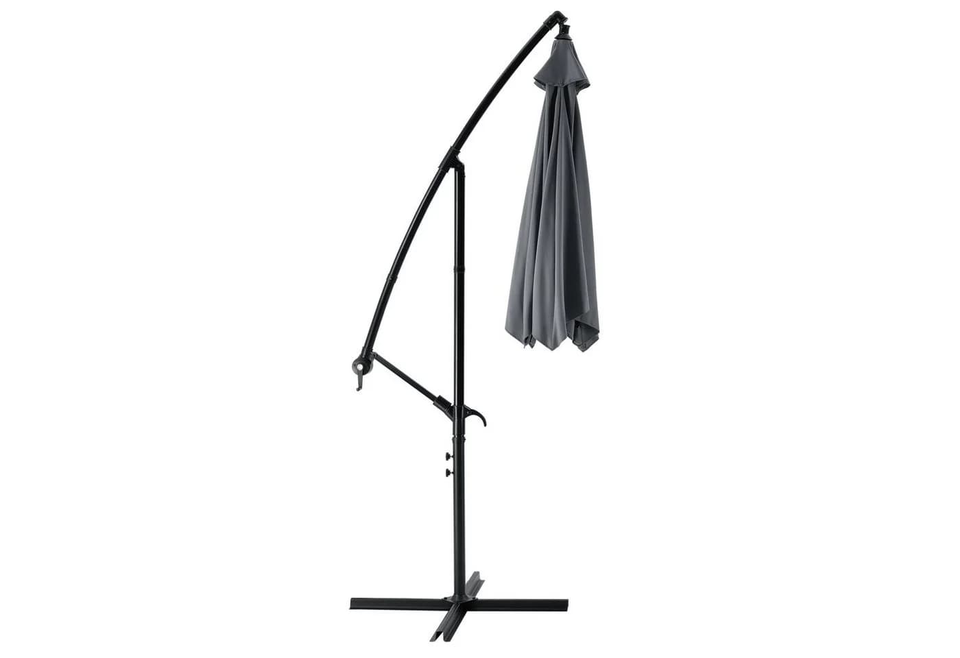 casa.pro Ampelschirm Budva Grau 270cm mit Ständer - Bild 5