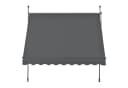 pro.tec Klemmmarkise Lindos 250x120cm grau Sonnenschutz Bild 4