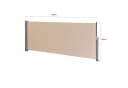 pro.tec Seitenmarkise Arrentela Sichtschutz Beige Anthrazit Bild 3