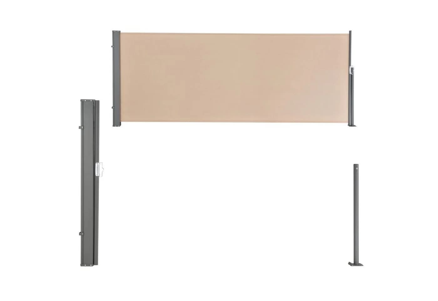 pro.tec Seitenmarkise Arrentela Sichtschutz Beige Anthrazit - Bild 4