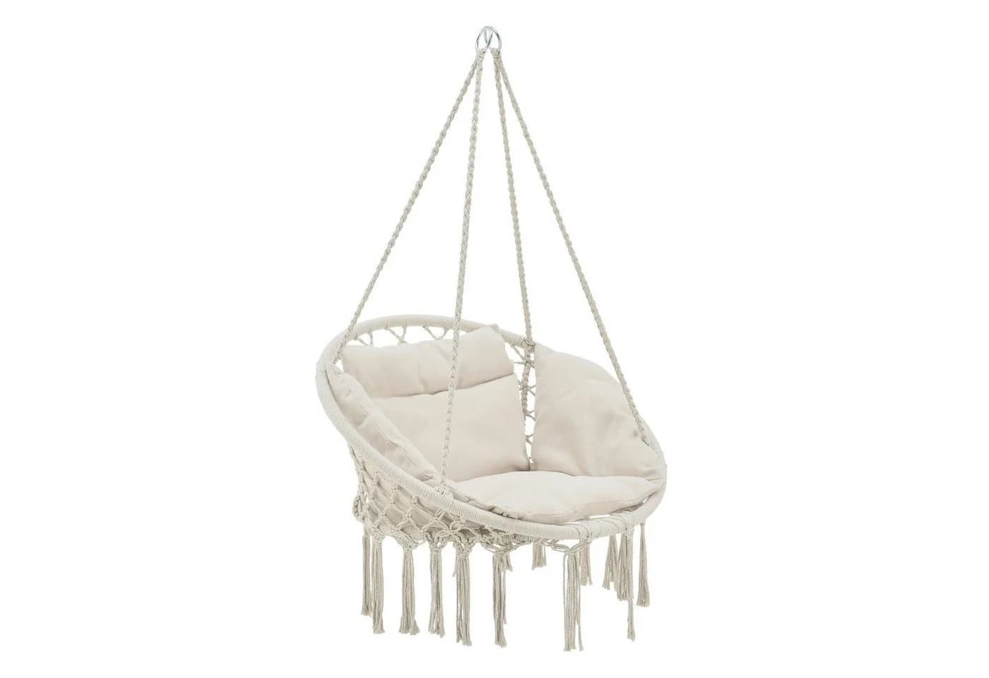 casa.pro Hängesessel »Kailua« mit Kissen Beige