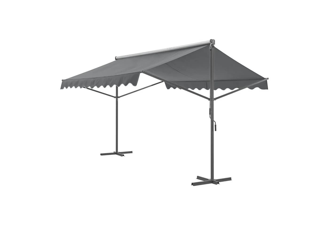 pro.tec Standmarkise Selenizza freistehende Markise 400x300x260cm Dunkelgrau - Bild 2