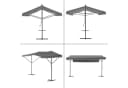 pro.tec Standmarkise Selenizza freistehende Markise 400x300x260cm Dunkelgrau Bild 5
