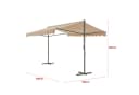 pro.tec Standmarkise Selenizza 300x300 cm Beige Bild 3